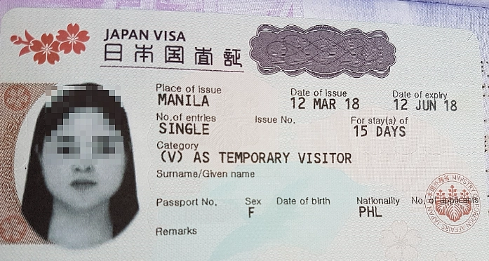 Japan visa application