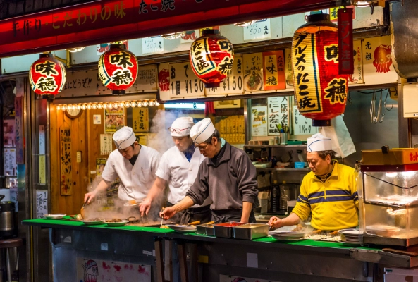 Osaka street food