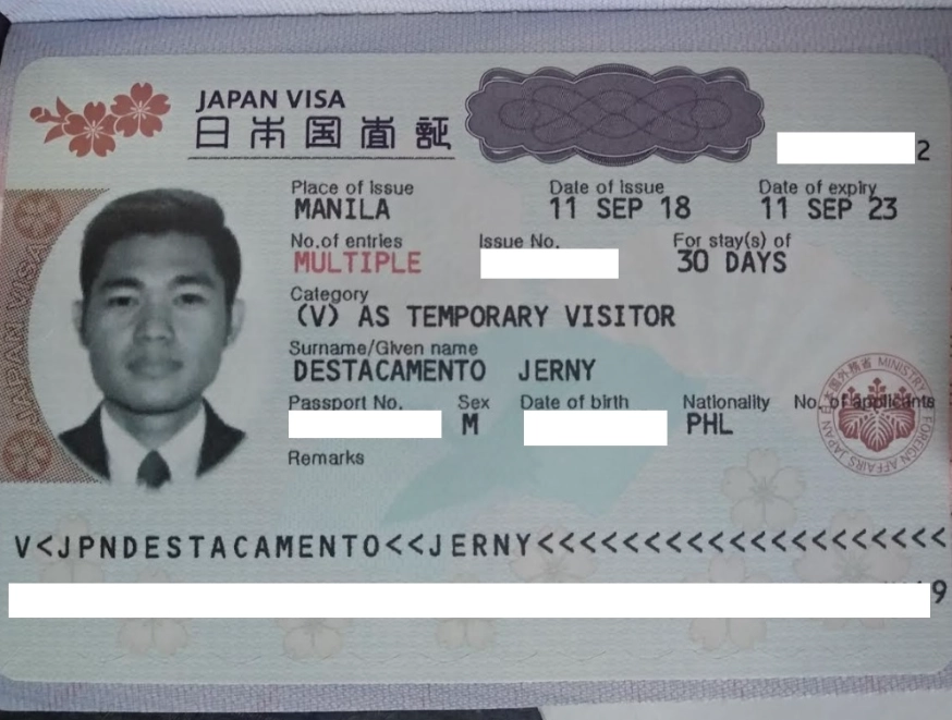 Japan tourist visa requirements